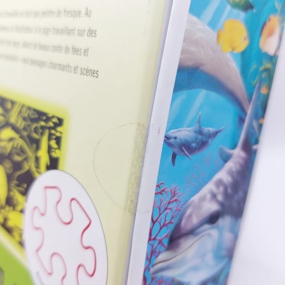 Sea Serenity Glow In The Dark Hidden Images 500 Piece Jigsaw Puzzle Dolphins - Picture 5 of 6